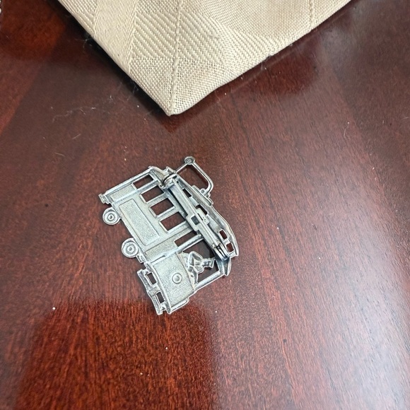 Vintage Silver Tone Train Brooch - Picture 2 of 3